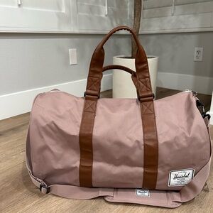 Herschel taupe pink bag